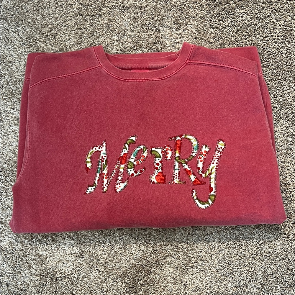 Comfort Colors Red Crew Neck Sweater